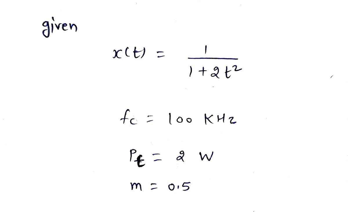 Electrical Engineering homework question answer, step 1, image 1